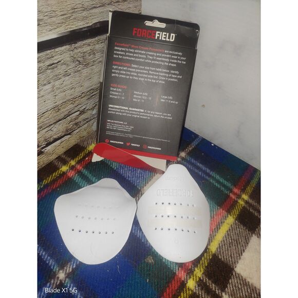 ForceField Shoe Crease Preventer Patented Sneakers Protectors - Medium White - Picture 9 of 10